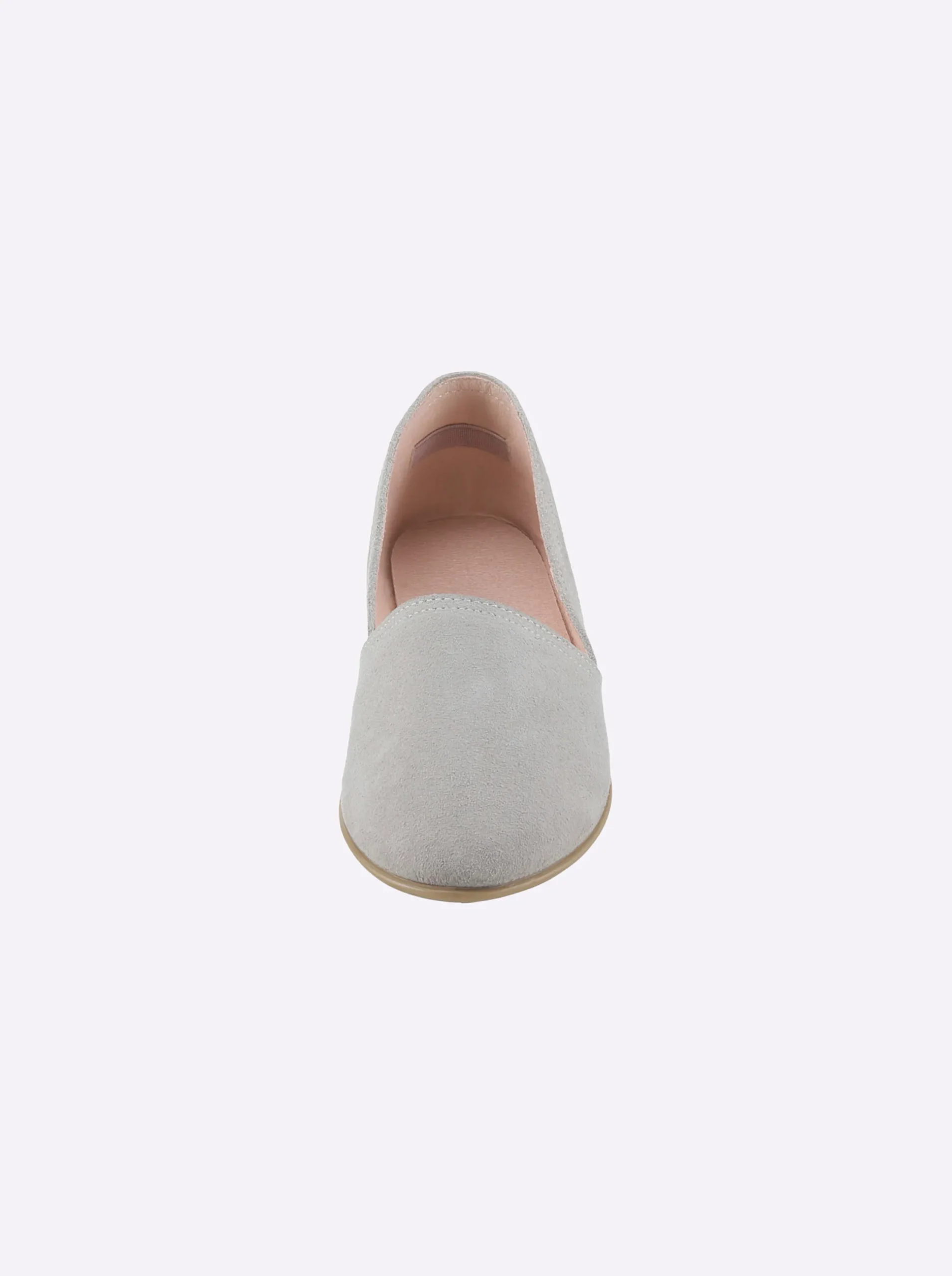 Mokassins & Slippers|heine Slipper hellgrau