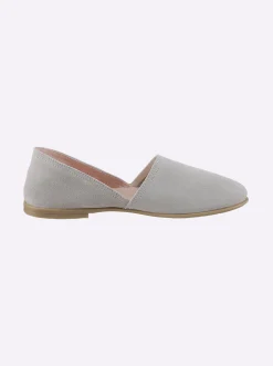 Mokassins & Slippers|heine Slipper hellgrau