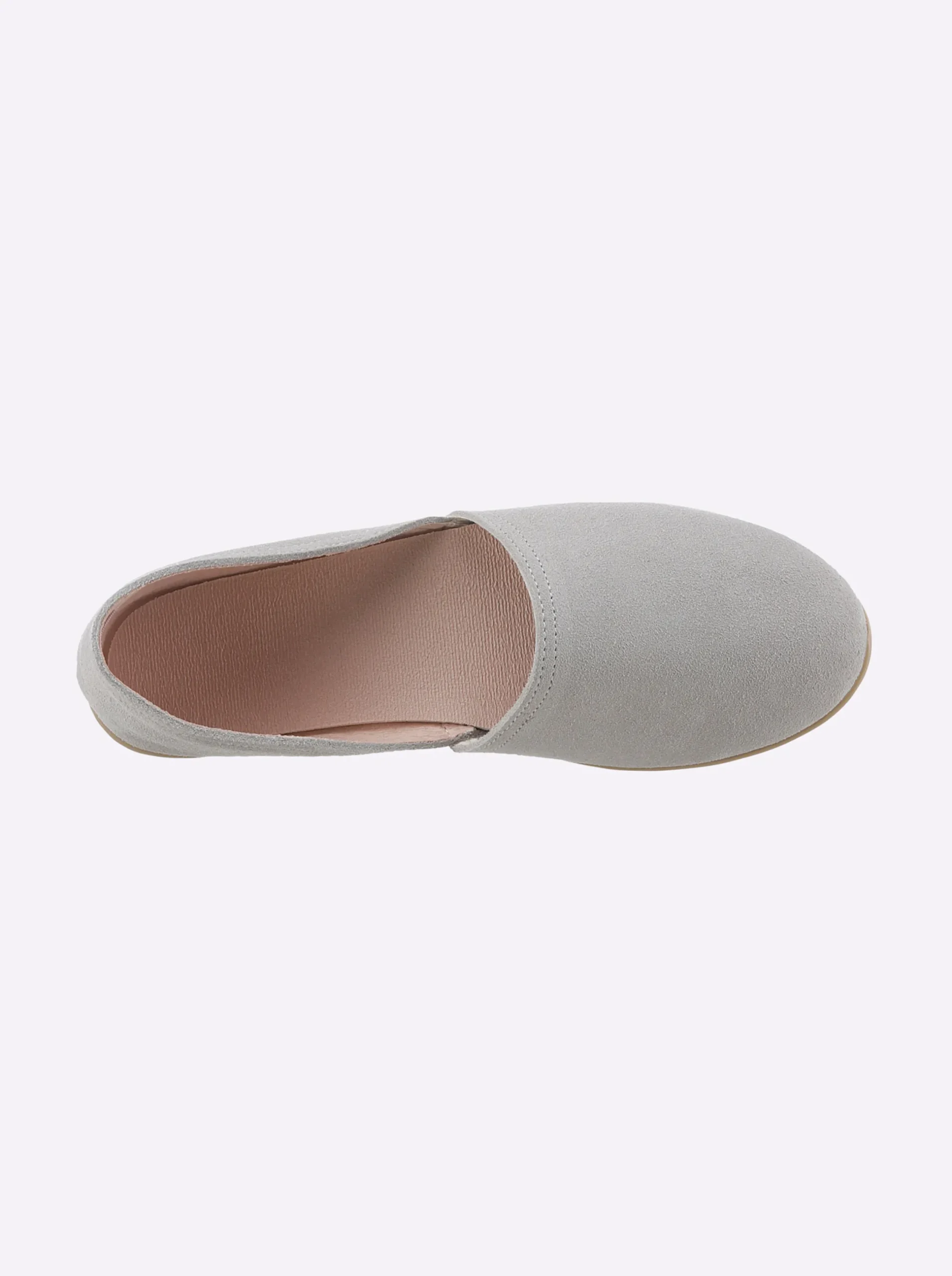 Mokassins & Slippers|heine Slipper hellgrau
