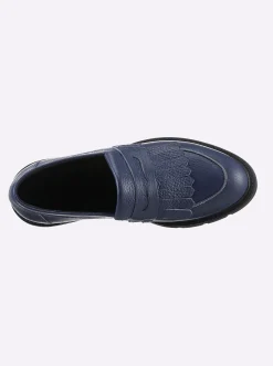 Mokassins & Slippers|heine Slipper blau