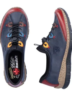 Sneakers & Schnürer|Rieker Slipper jeansblau