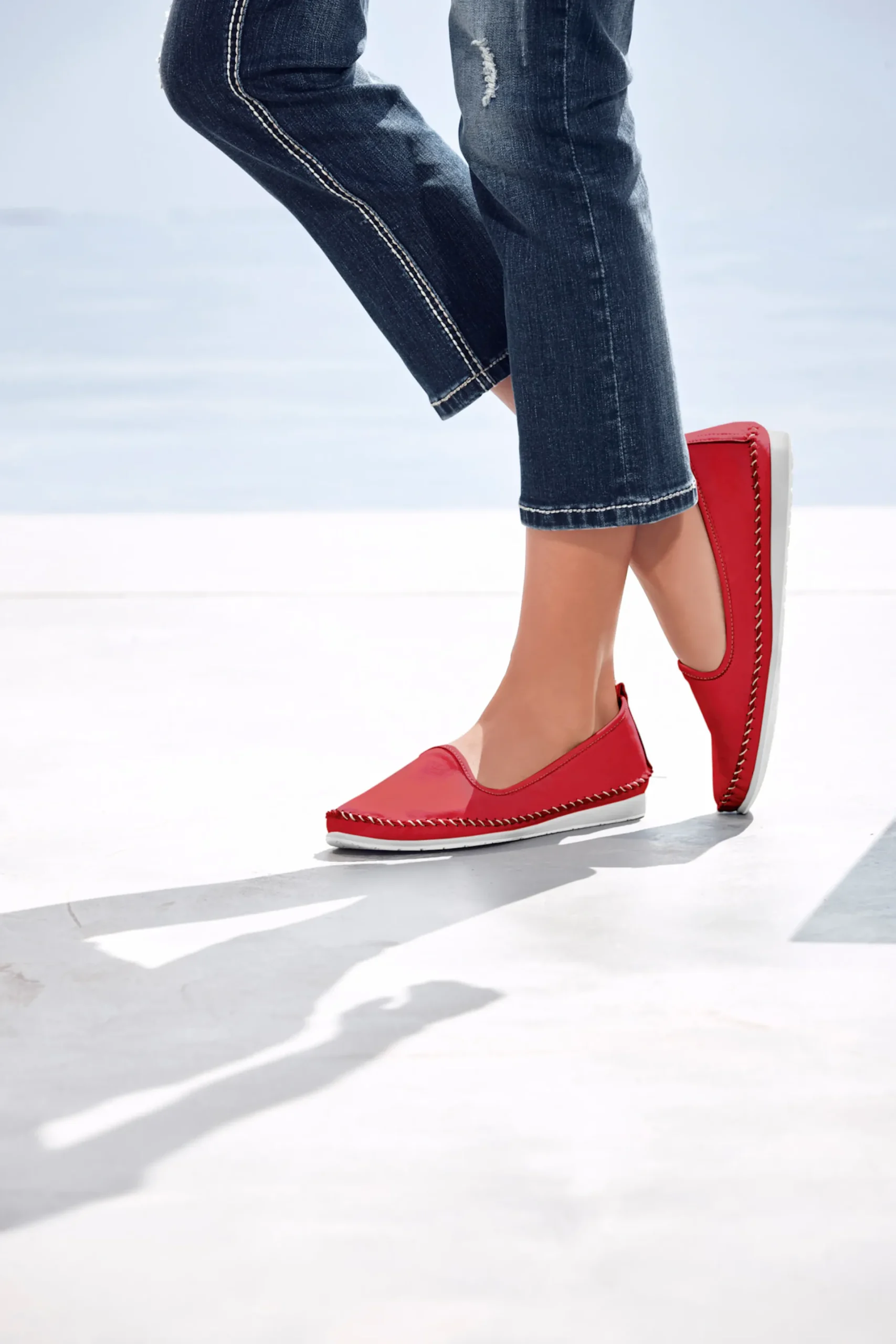 Mokassins & Slippers|Andrea Conti Slipper rot