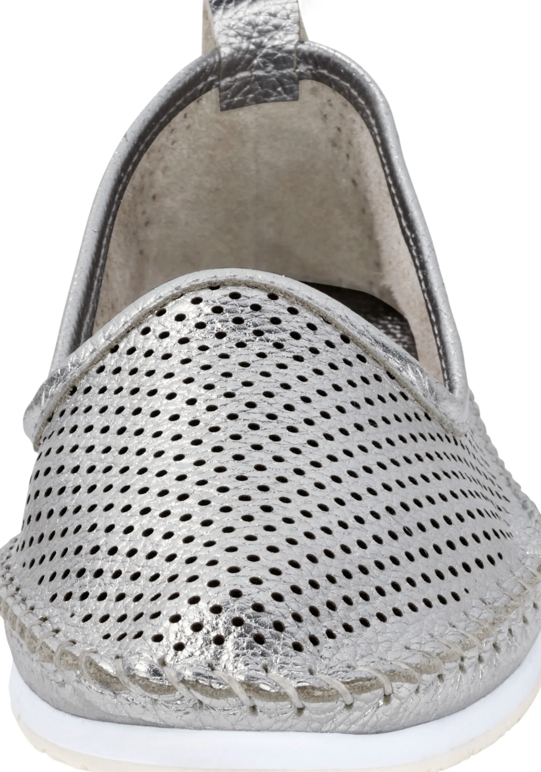 Mokassins & Slippers|Andrea Conti Slipper silberfarben