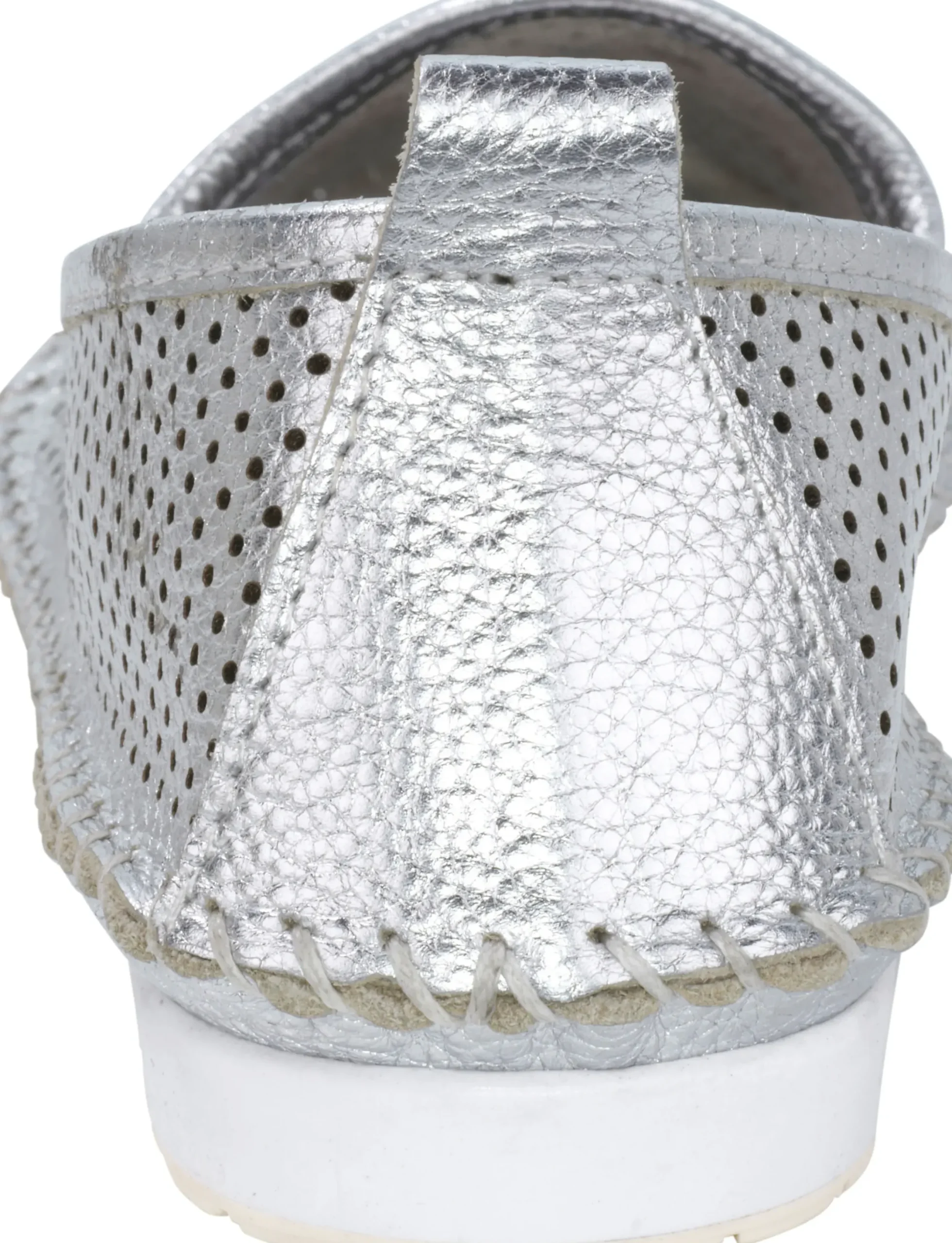 Mokassins & Slippers|Andrea Conti Slipper silberfarben