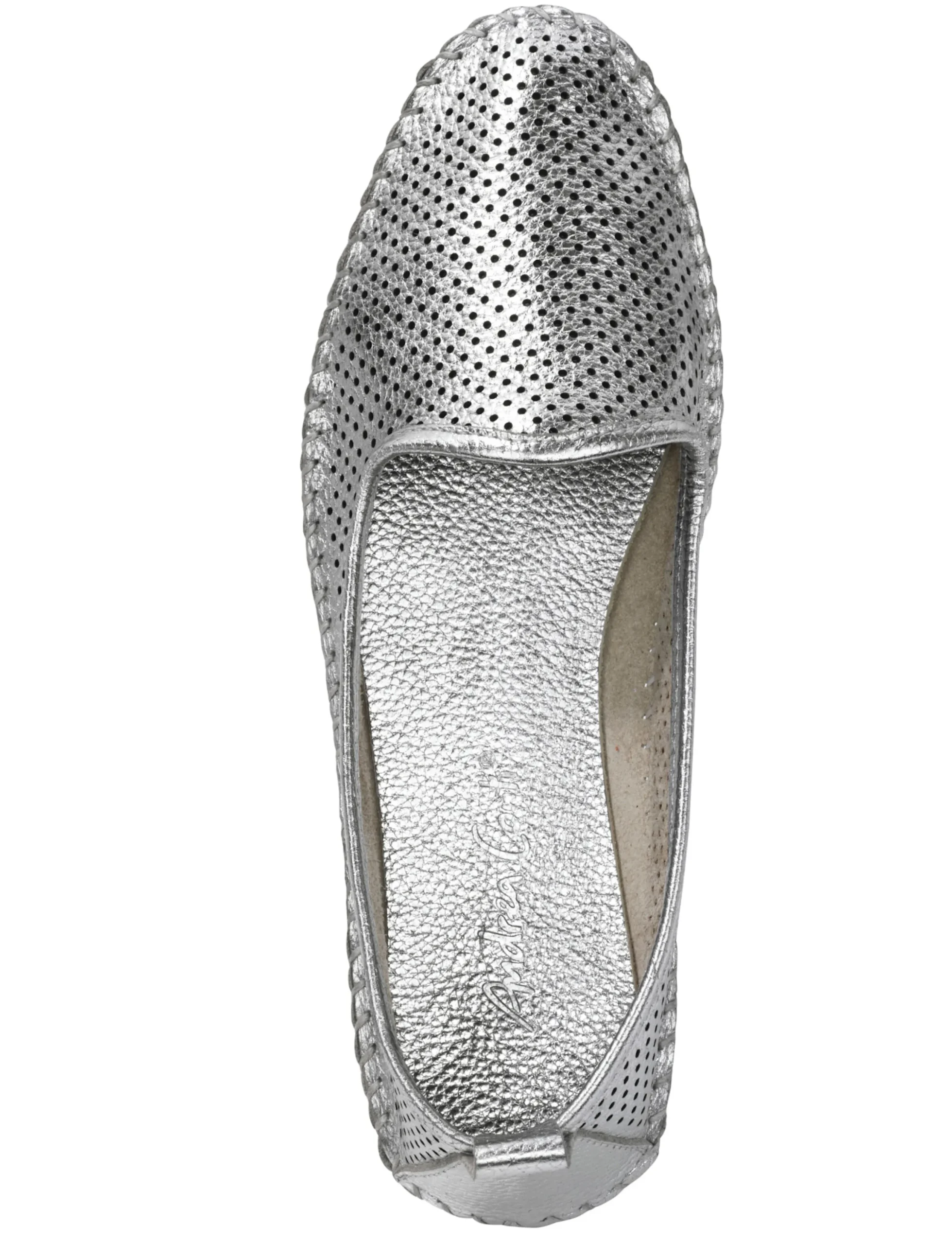 Mokassins & Slippers|Andrea Conti Slipper silberfarben