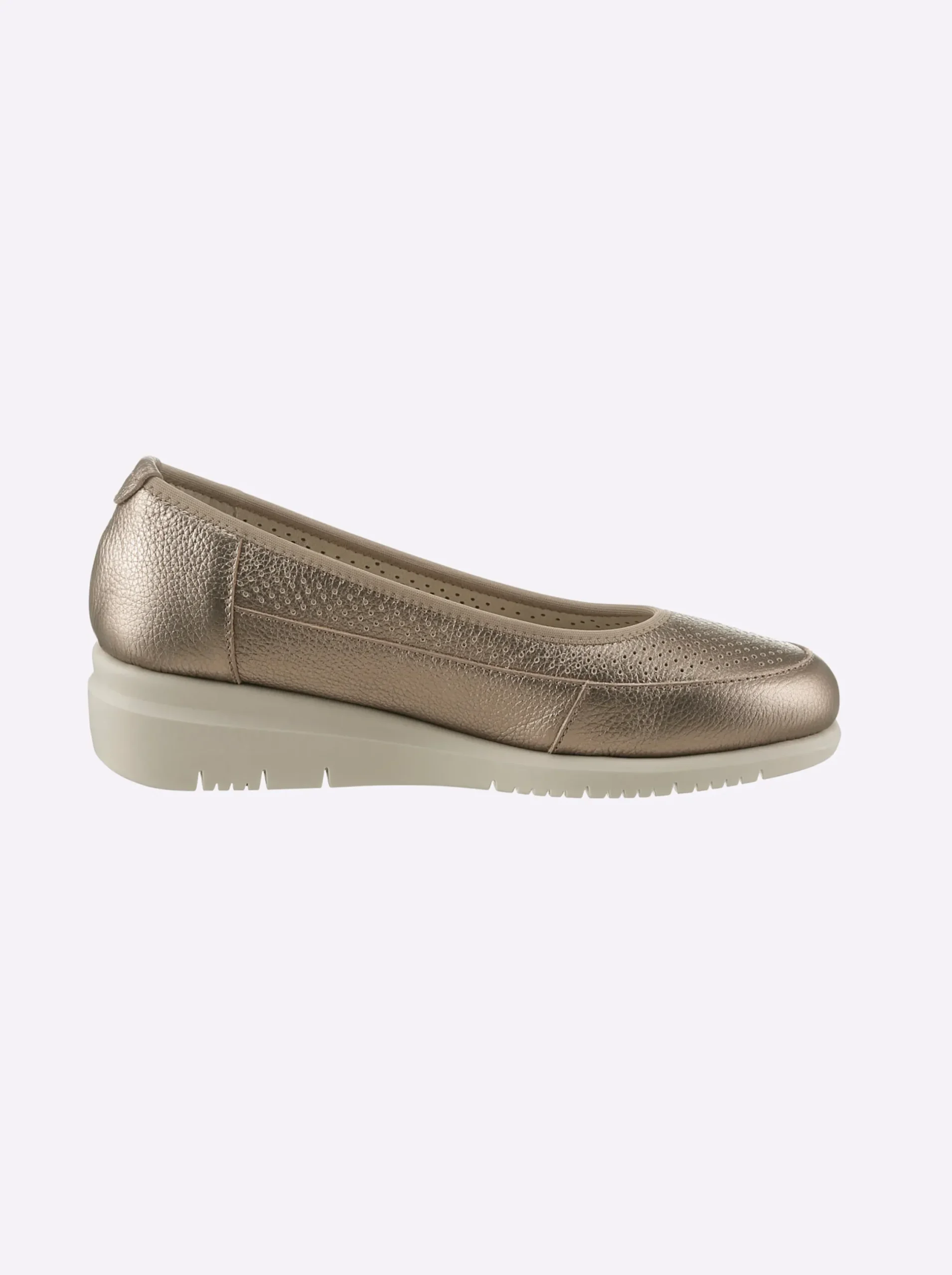 Mokassins & Slippers|airsoft comfort+ Slipper in Metallicfarben bronzefarben