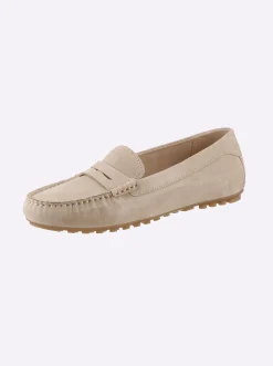 Mokassins & Slippers|Caprice Slipper mit flexibler Laufsohle sand