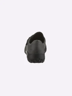 Mokassins & Slippers|Rieker Slipper mit Klettverschluss grau
