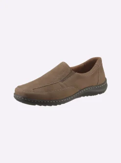 Mokassins & Slippers|Waldläufer Slipper mit Leder-Fußbett schlamm