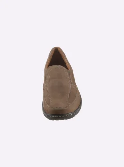 Mokassins & Slippers|Waldläufer Slipper mit Leder-Fußbett schlamm