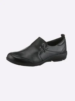 Mokassins & Slippers|Josef Seibel Slipper mit seitlichem Gummizug schwarz