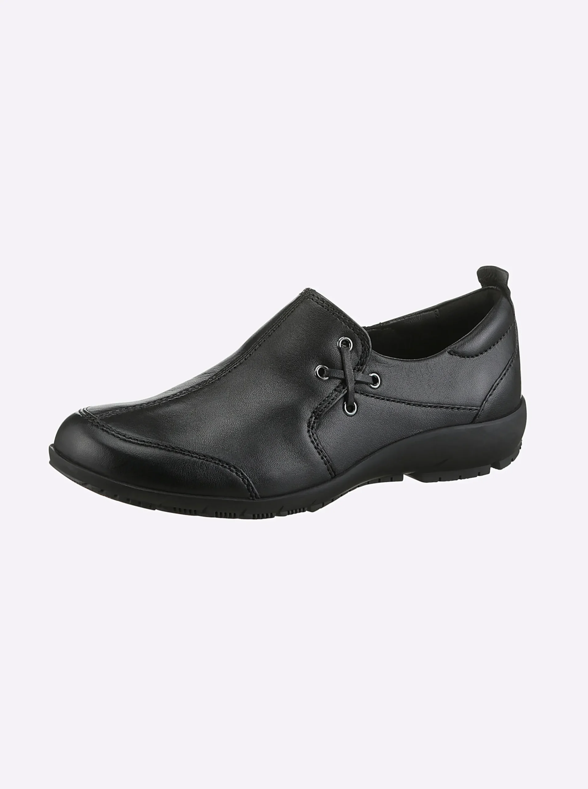 Mokassins & Slippers|Josef Seibel Slipper mit seitlichem Gummizug schwarz