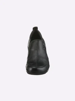 Mokassins & Slippers|Josef Seibel Slipper mit seitlichem Gummizug schwarz