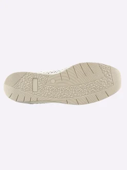 Sneakers & Schnürer|airsoft modern+ Slipper mit seitlichem Reißverschluss weiß-taupe