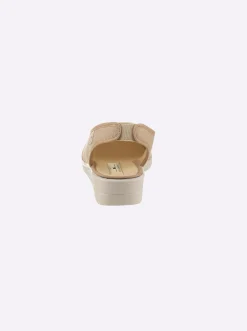 Mokassins & Slippers| Slipper mit Streifen-Muster vanille