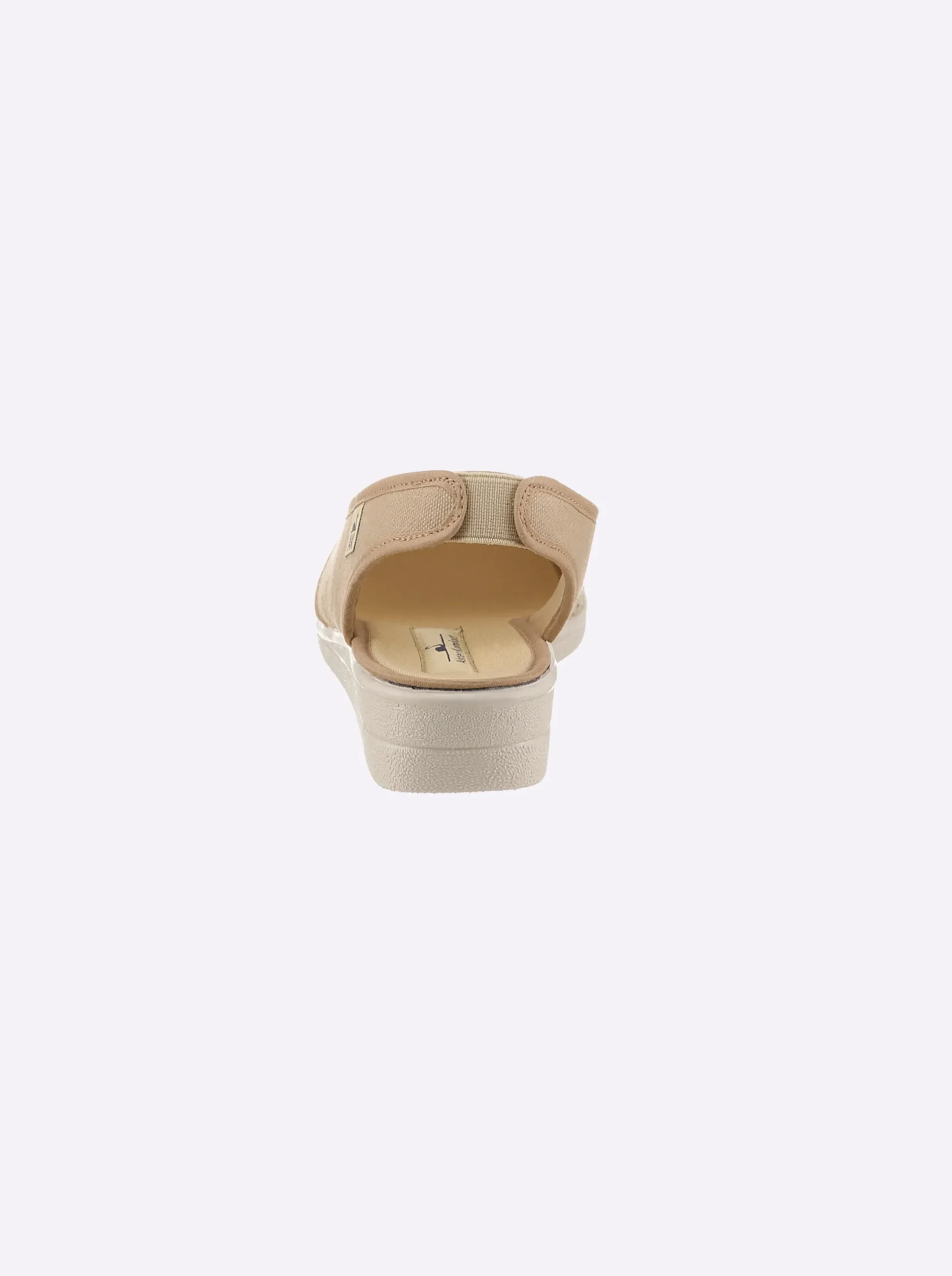 Mokassins & Slippers| Slipper mit Streifen-Muster vanille