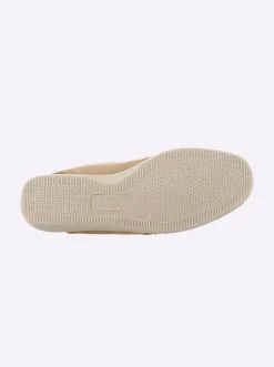 Mokassins & Slippers| Slipper mit Streifen-Muster vanille