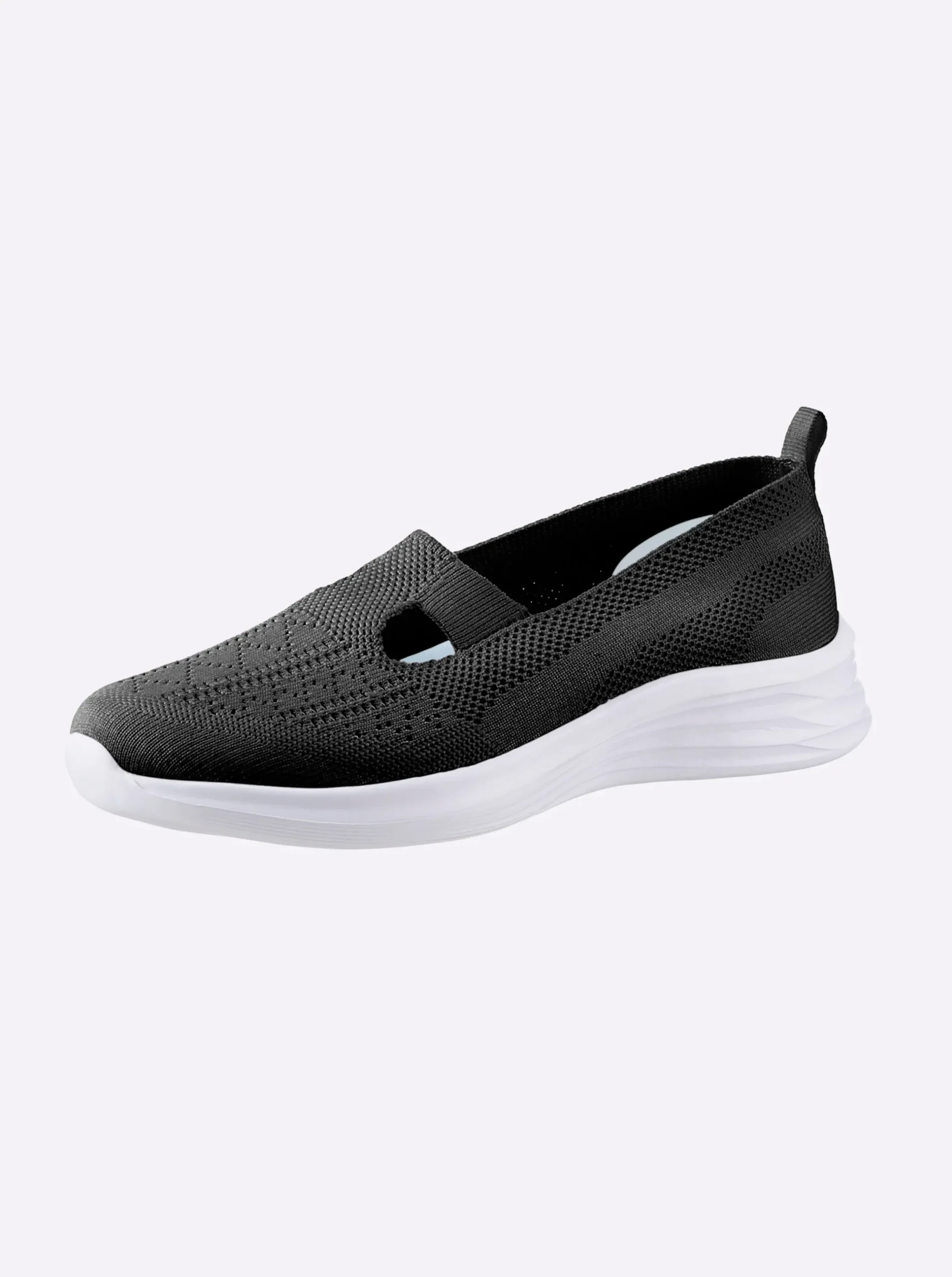 Sneakers & Schnürer|Mokassins & Slippers|airsoft modern+ Slipper mit Stretch-Einsatz schwarz