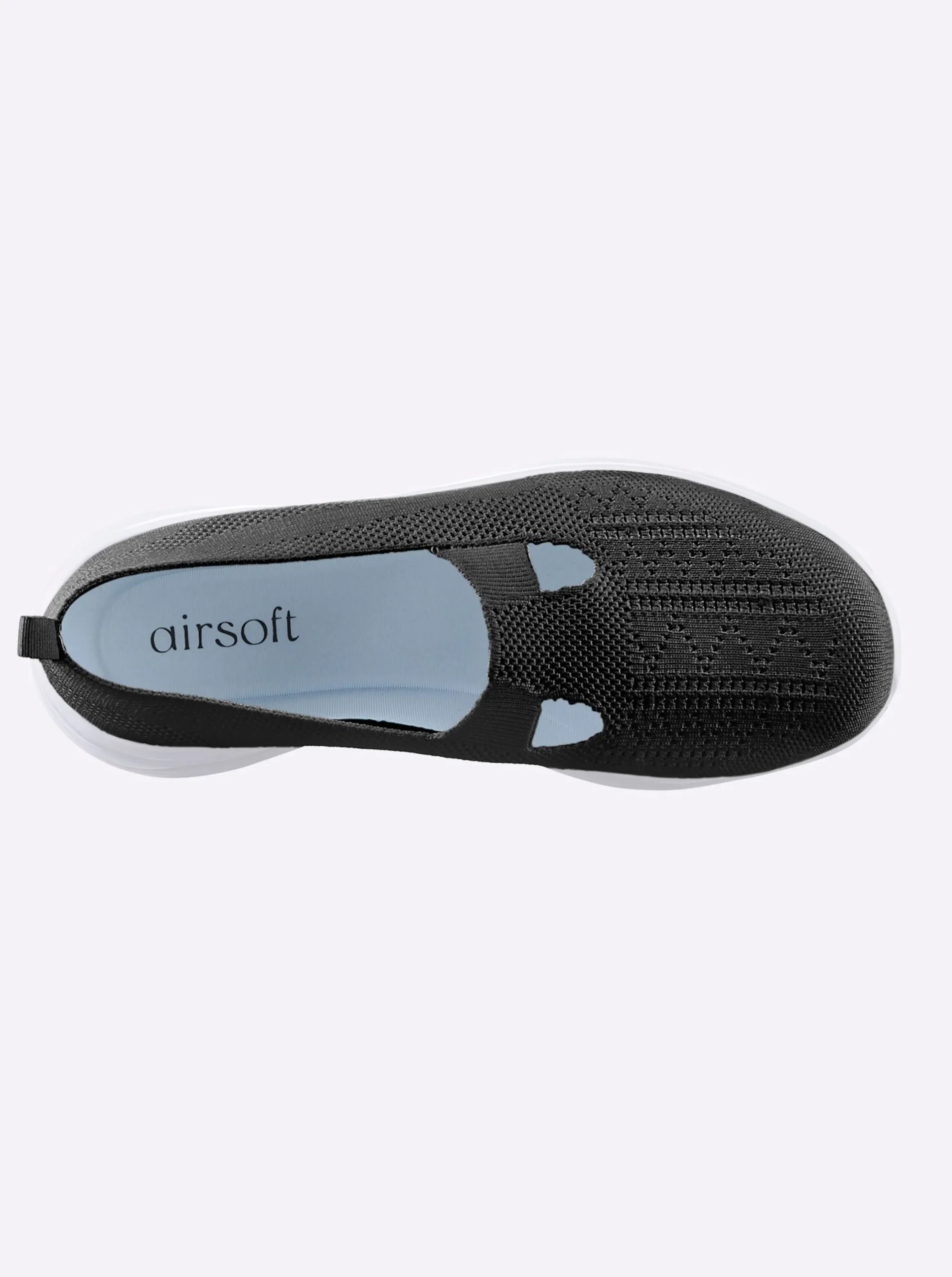 Sneakers & Schnürer|Mokassins & Slippers|airsoft modern+ Slipper mit Stretch-Einsatz schwarz