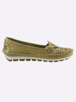 Mokassins & Slippers|Gemini Slipper mit Wechselfußbett pistazie