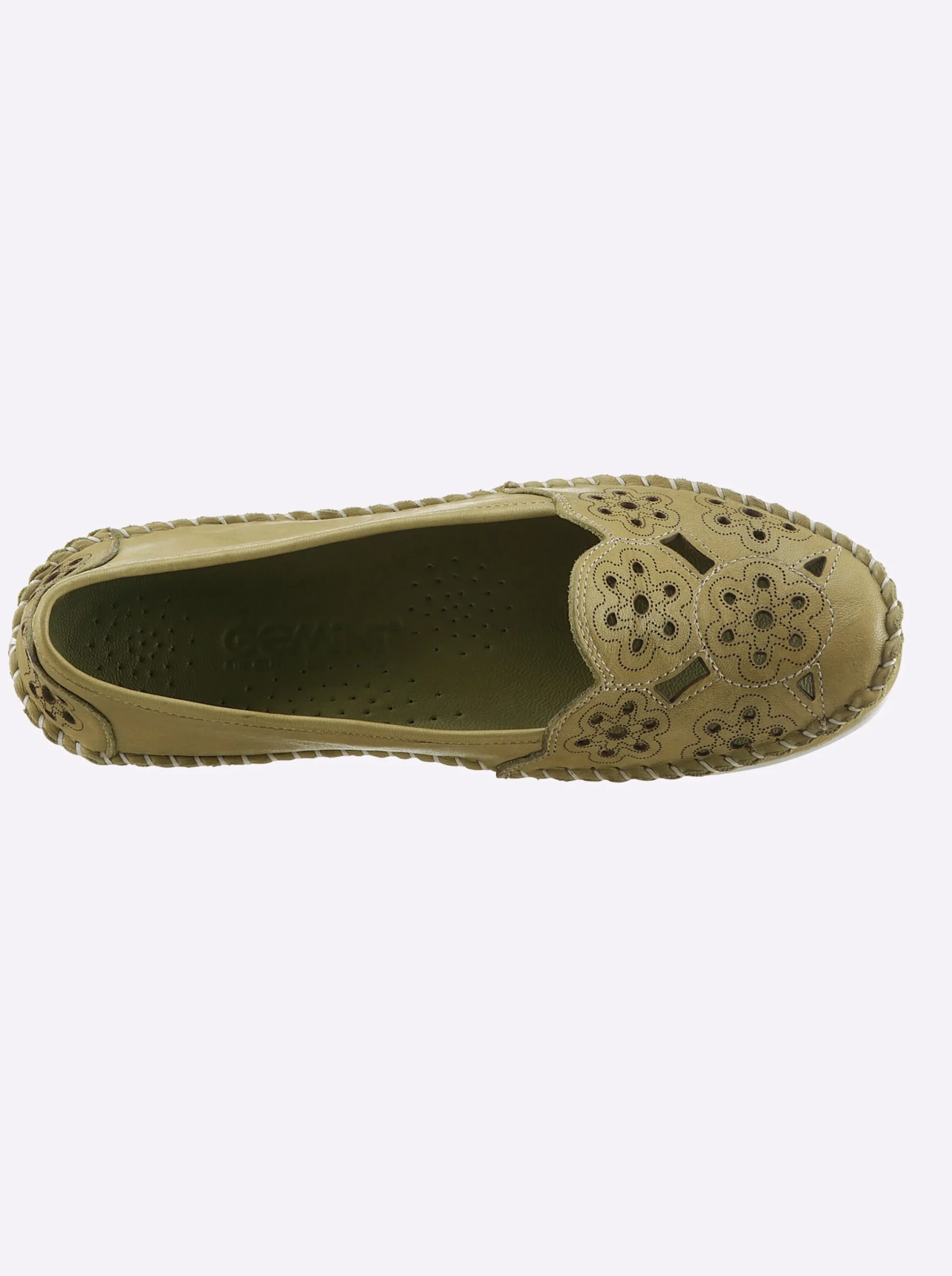 Mokassins & Slippers|Gemini Slipper mit Wechselfußbett pistazie