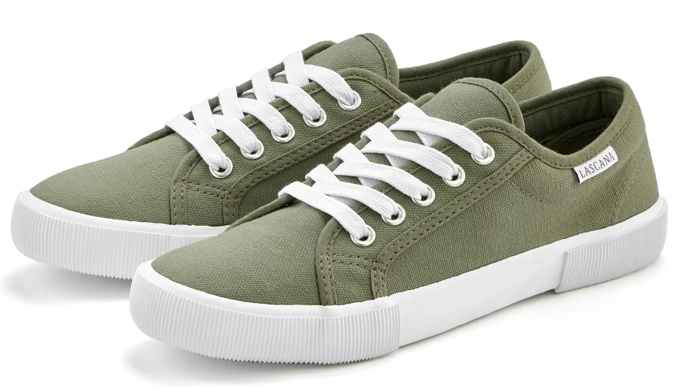 Sneakers & Schnürer|LASCANA Sneaker olivfarben