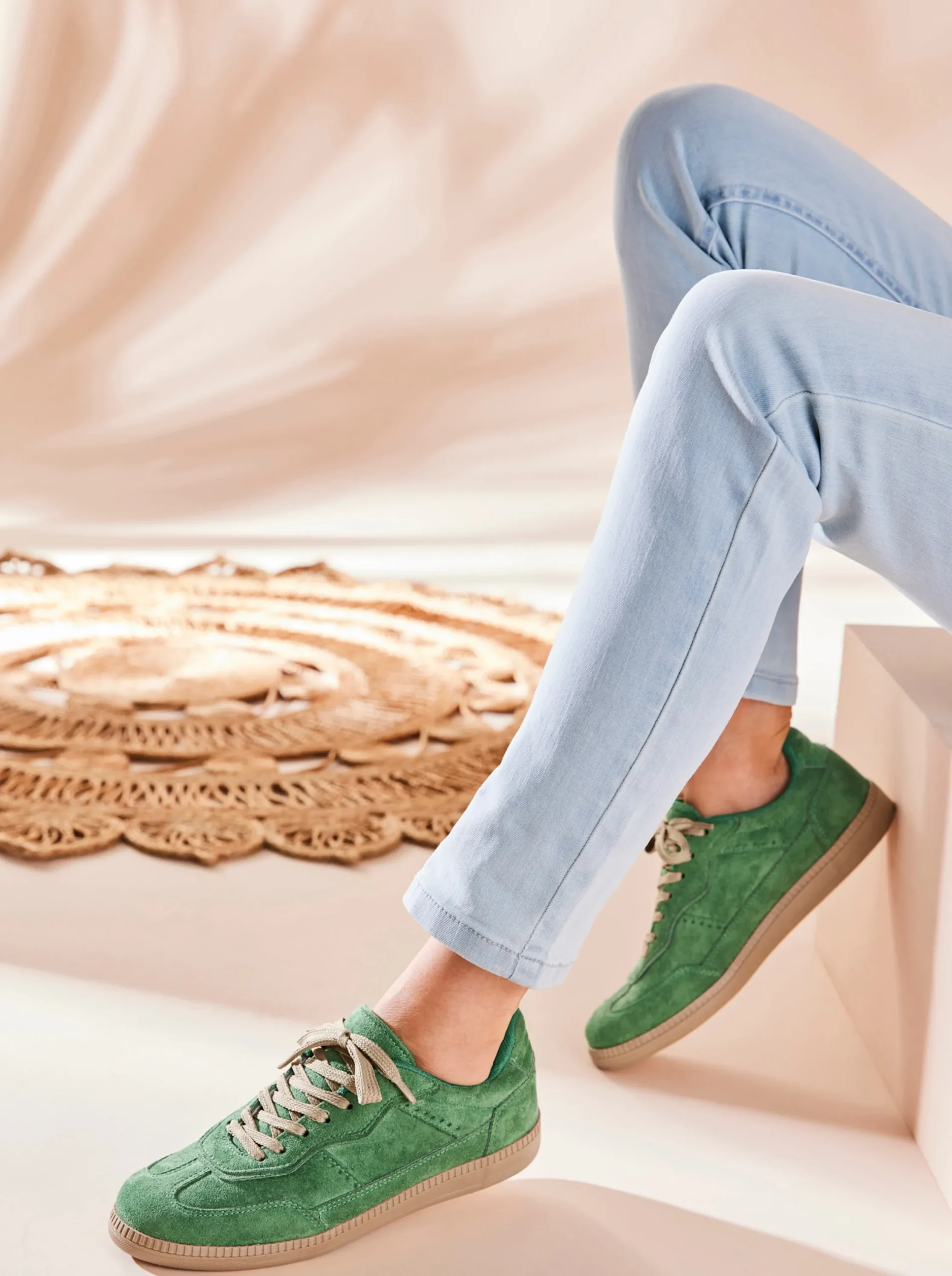Sneakers & Schnürer|heine Sneaker grün