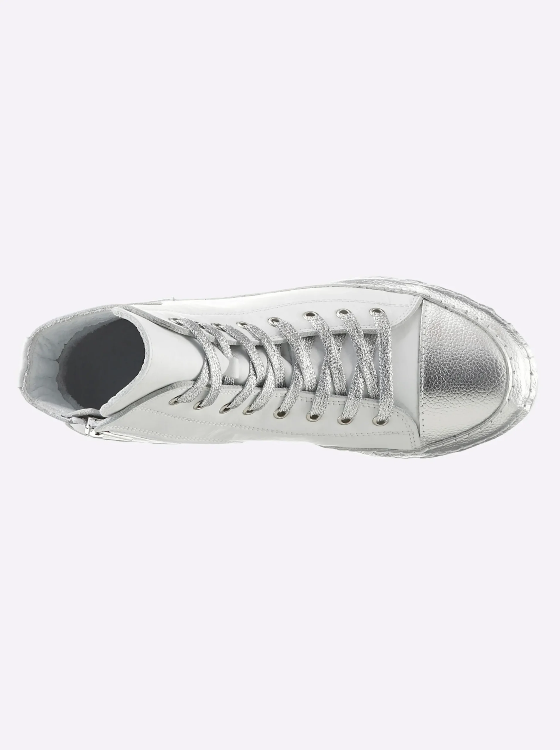 Sneakers & Schnürer|Andrea Conti Sneaker weiß-silberfarben