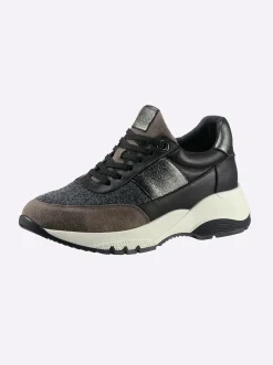 Sneakers & Schnürer|heine Sneaker schwarz-grau-gemustert