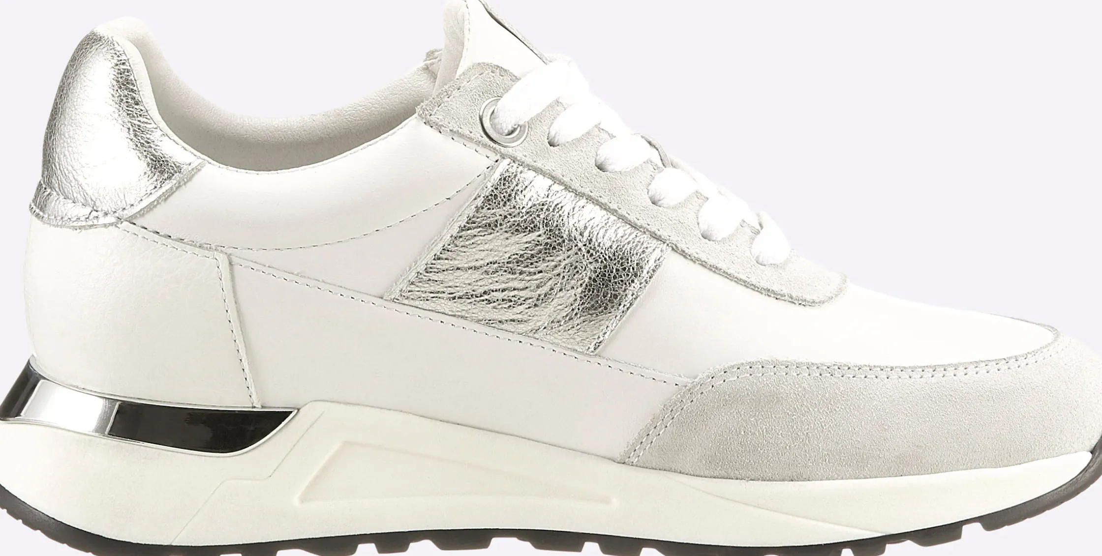 Sneakers & Schnürer|heine Sneaker weiß-silberfarben