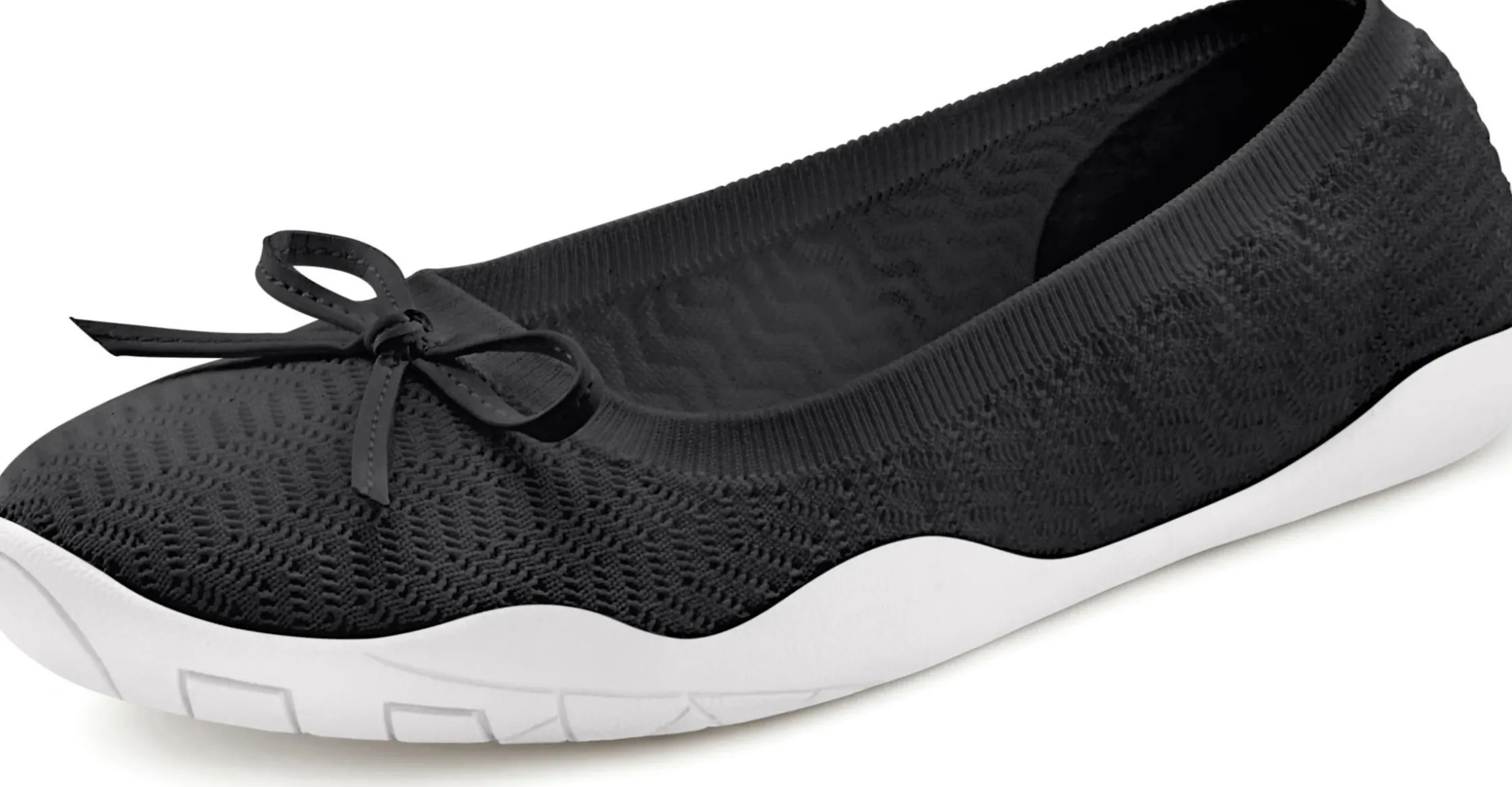 Ballerinas|LASCANA Sneaker Ballerinas schwarz