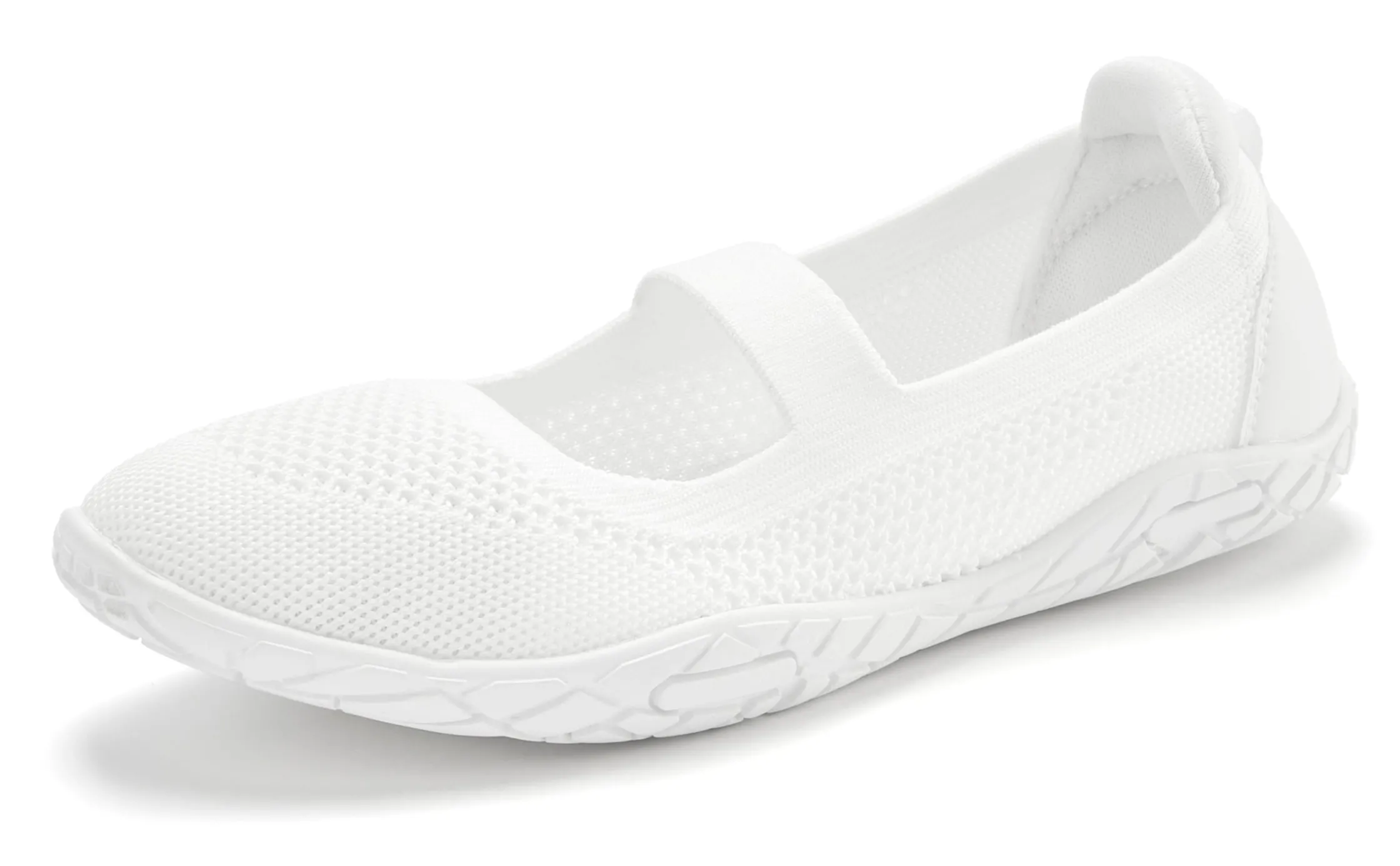 Ballerinas|LASCANA Sneaker Ballerinas weiß