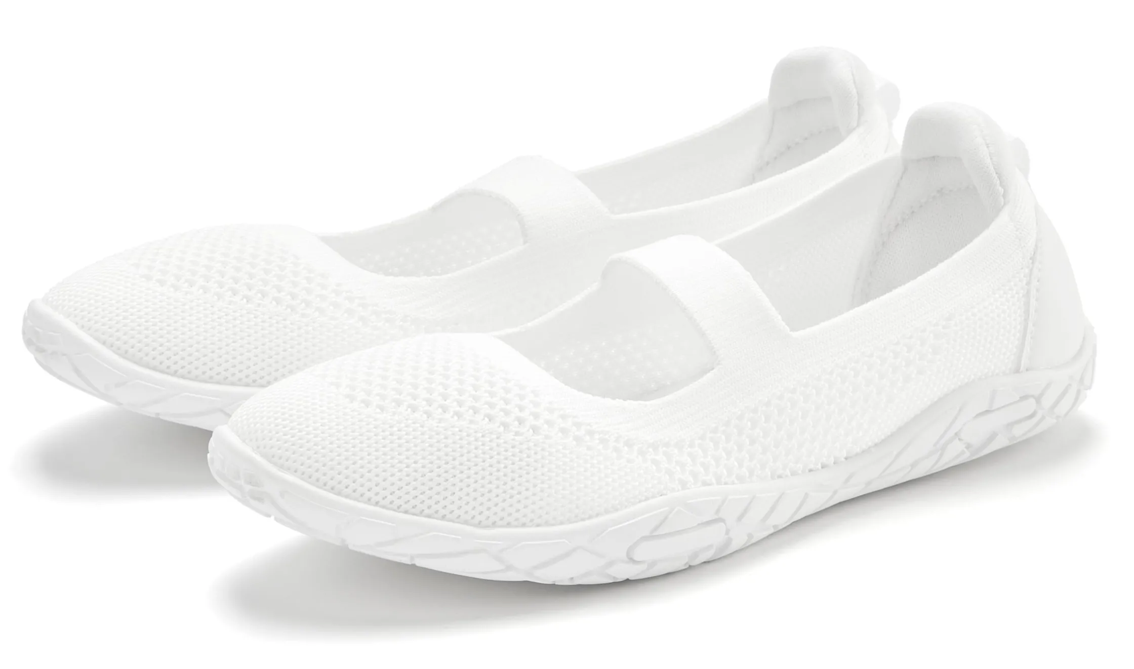 Ballerinas|LASCANA Sneaker Ballerinas weiß