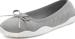 Ballerinas|LASCANA Sneaker Ballerinas grau