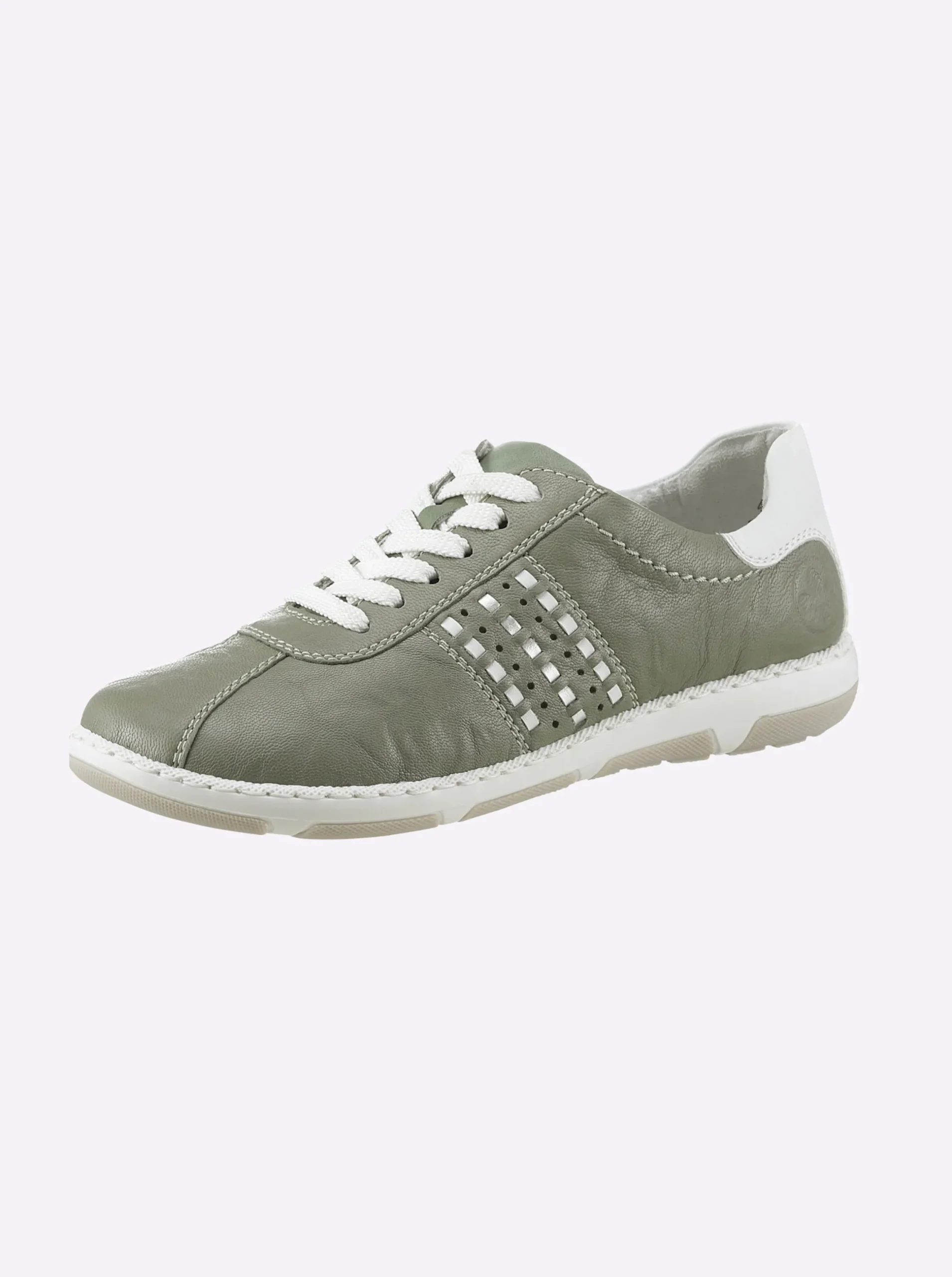 Sneakers & Schnürer|Rieker Sneaker für kräftige Füße kalkmint