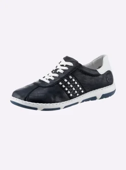 Sneakers & Schnürer|Rieker Sneaker für kräftige Füße dunkelblau