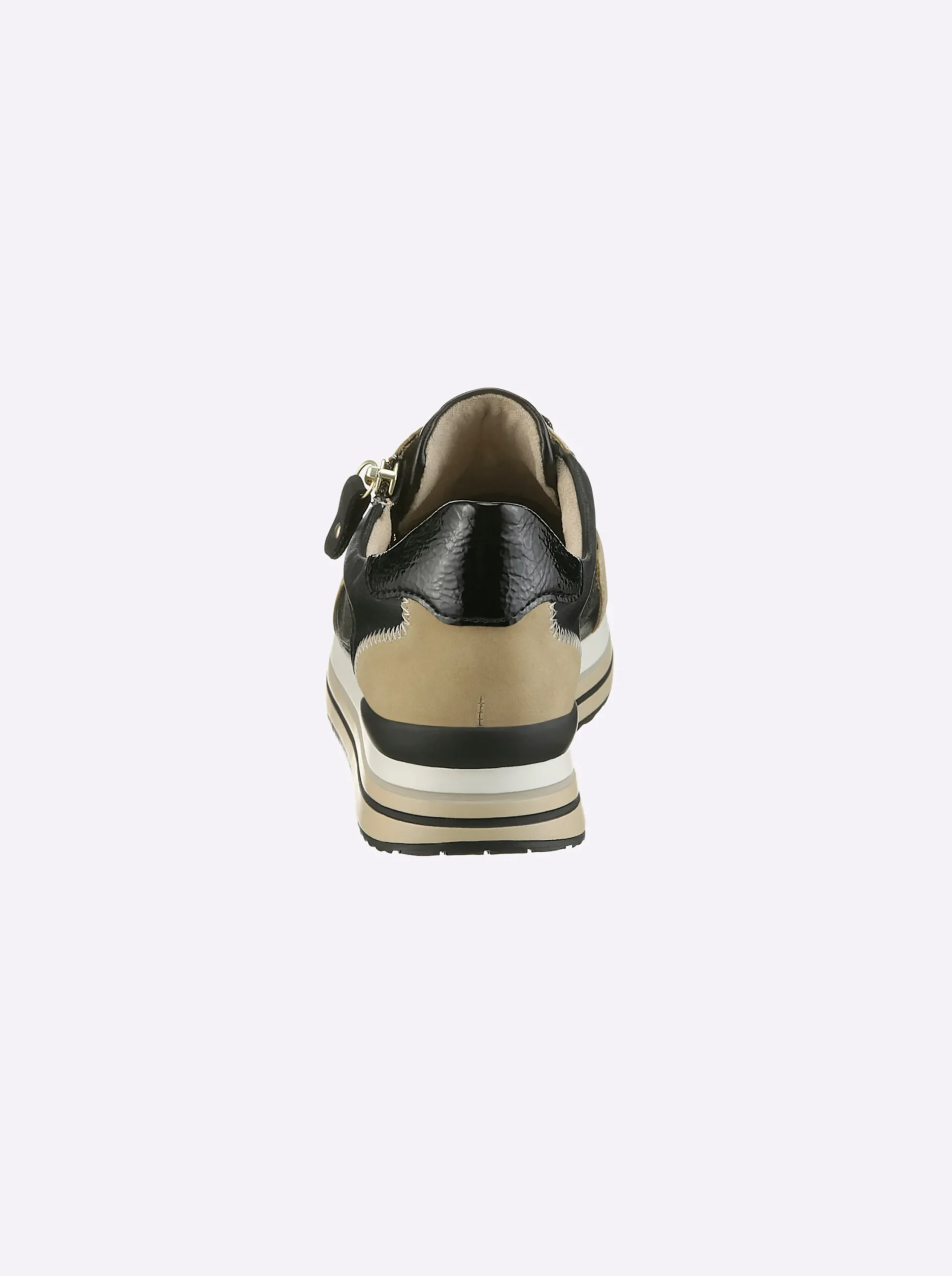 Sneakers & Schnürer|Remonte Sneaker in mehrfarbiger Optik beige-schwarz