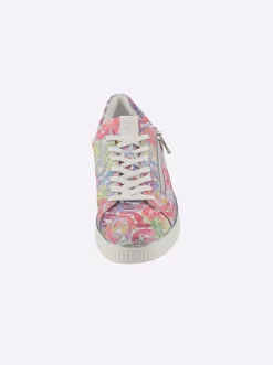 Sneakers & Schnürer|Remonte Sneaker mit seitlichem Reißverschluss weiß-bunt