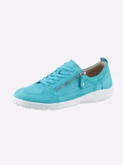 Sneakers & Schnürer|Caprice Sneaker mit Weichschaumfußbett türkis