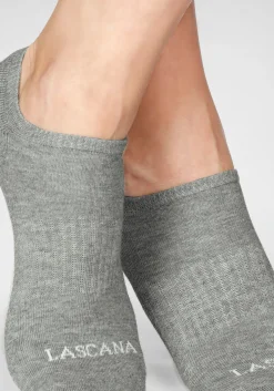 Strümpfe & Socken|LASCANA ACTIVE Sneakersocken 3xweiß,2xschwarz,2xgrau-meliert