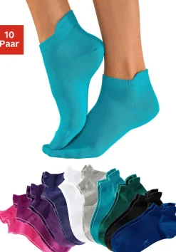 Strümpfe & Socken|KangaROOS Sneakersocken himbeere*schwarz-pink-pflaume-weiß-grau-türkis-petrol-blau-lila