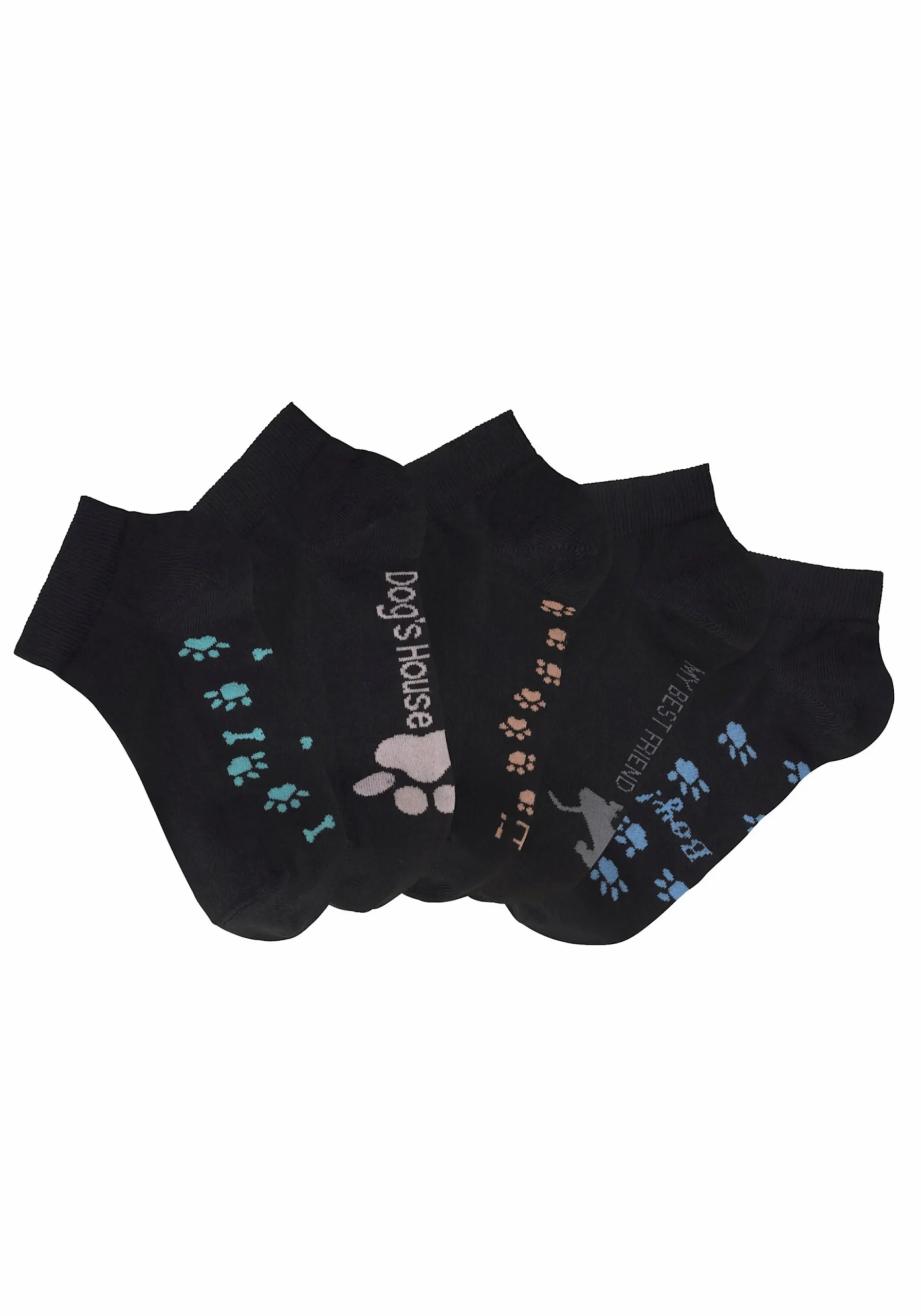 Strümpfe & Socken|Arizona Sneakersocken schwarz