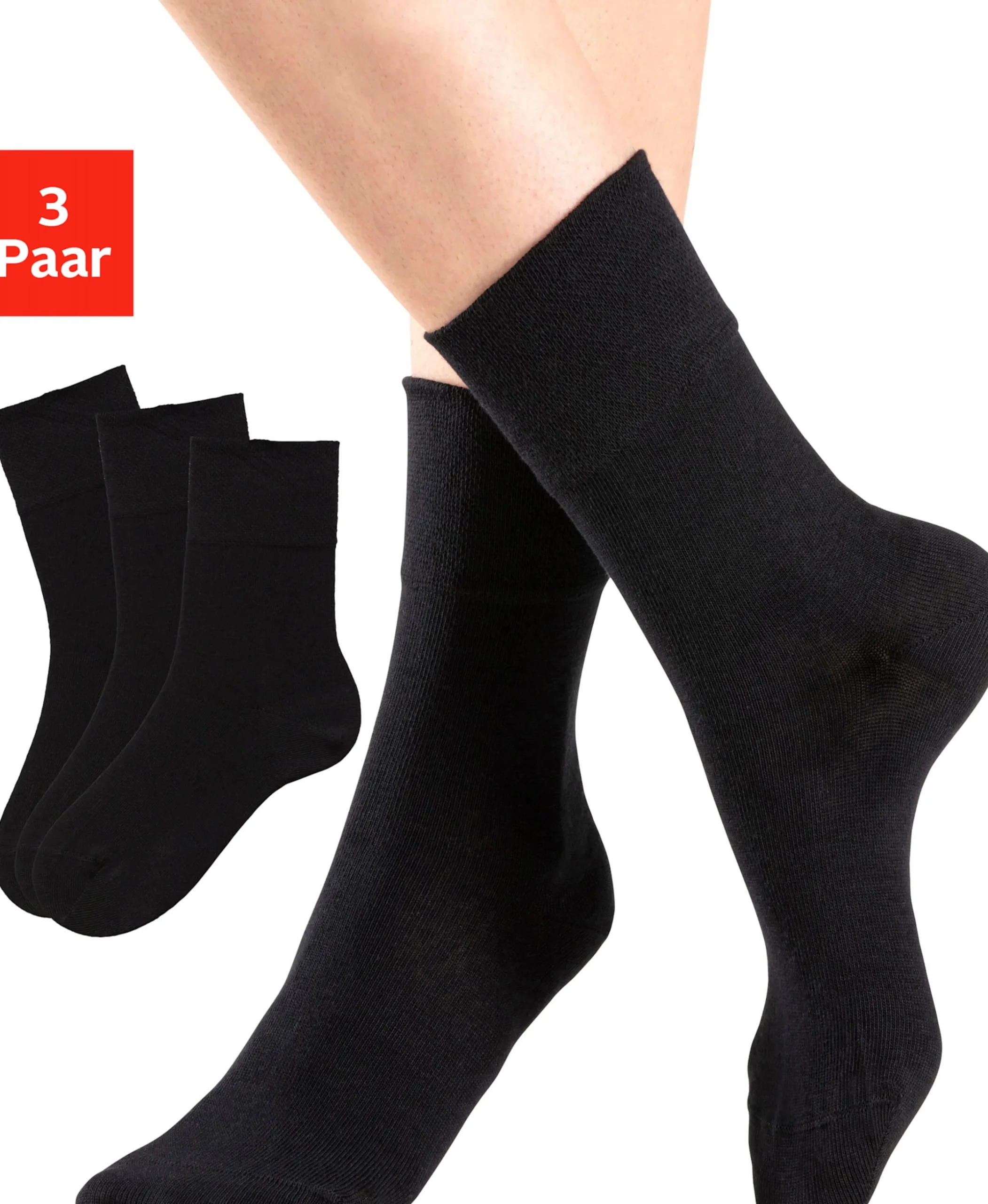 Strümpfe & Socken|H.I.S Socken 3xschwarz