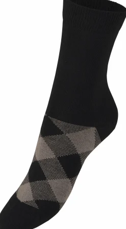 Strümpfe & Socken|H.I.S Socken schwarz-gemustert