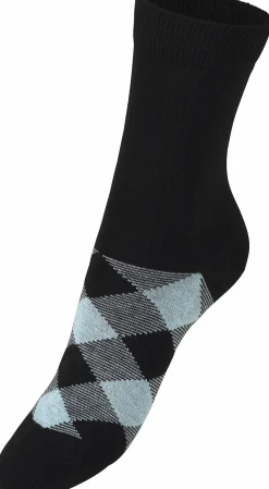 Strümpfe & Socken|H.I.S Socken schwarz-gemustert