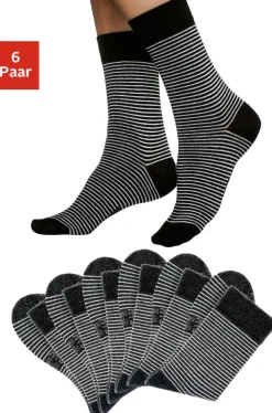 Strümpfe & Socken|H.I.S Socken schwarz-ecru