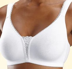 Bhs|petite fleur Soft-BH rosa+weiß