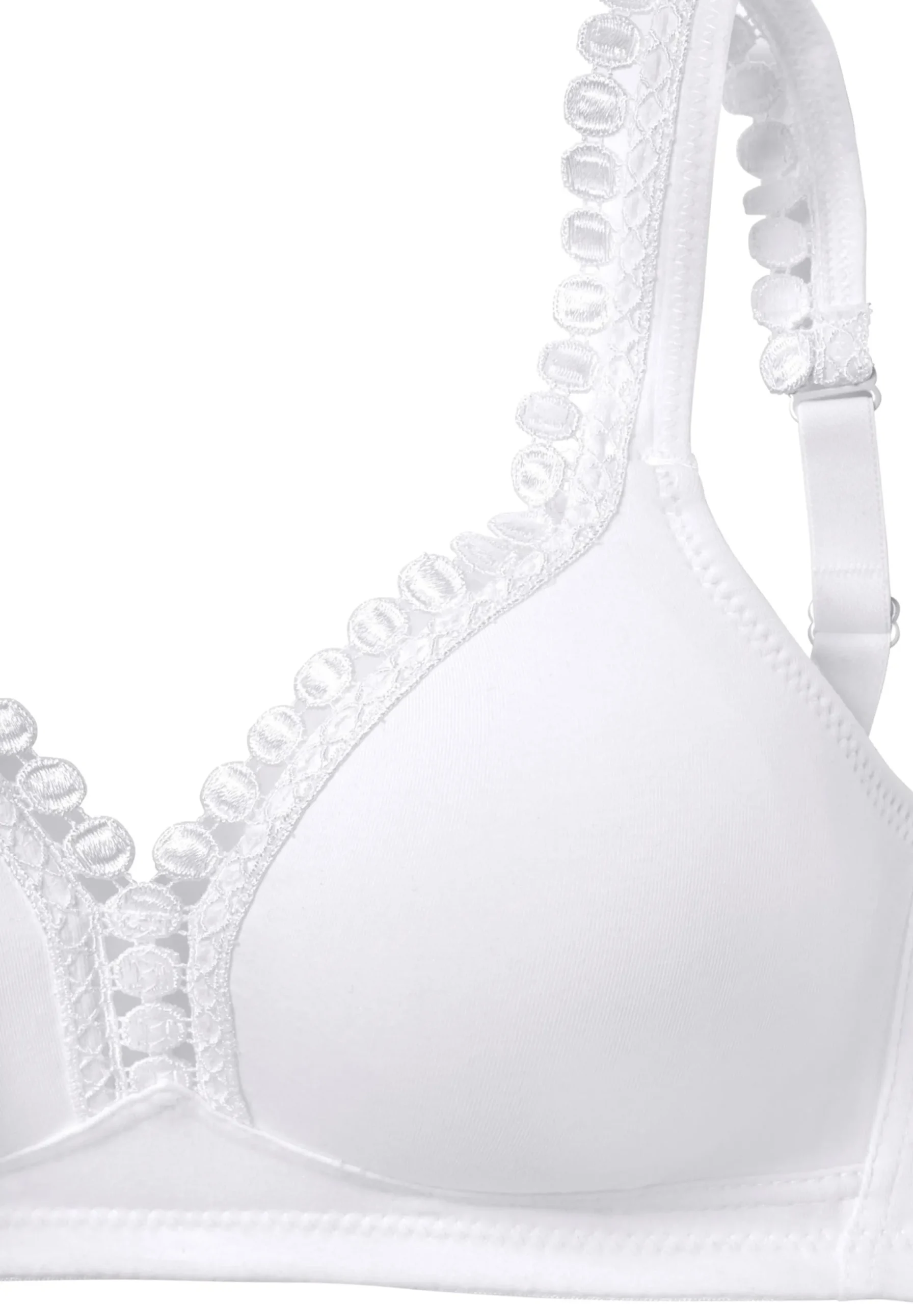 Bhs|petite fleur Soft-BH marine+weiß