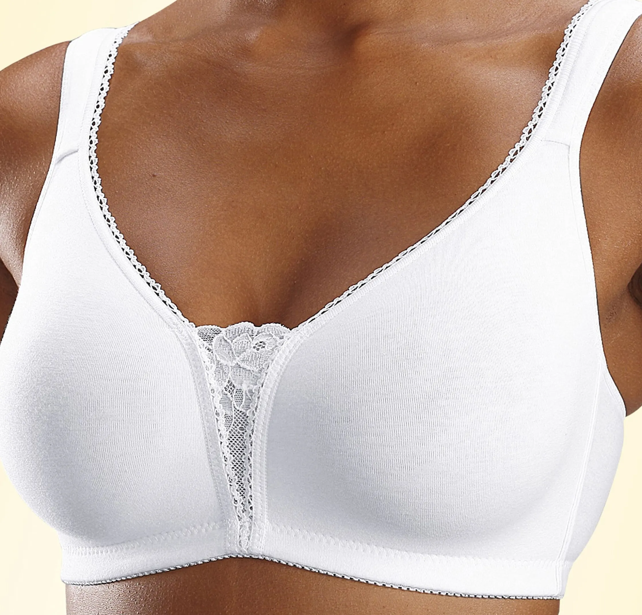 Bhs|petite fleur Soft-BH schwarz+weiß