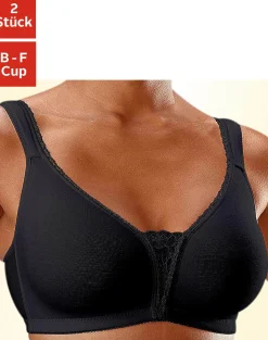Bhs|petite fleur Soft-BH schwarz+weiß